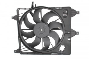 Ventilator radiator (cu carcasa) potrivit RENAULT CLIO II, CLIO III, GRAND SCENIC II, KANGOO, KANGOO BE BOP, KANGOO EXPRESS, KANGOO II, MEGANE I, MEGANE II, MODUS, SCENIC II 1.0-Electric 03.99- - Img 1