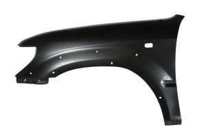 Aripa fata Stanga potrivit TOYOTA LAND CRUISER 90 J9 1996-2002 - (cu gaura pentru semnalizator, cu suport de gauri, cu gaura pentru antena)