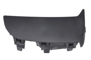Bandou bara fata stanga potrivit PORSCHE MACAN 95B dupa 2018 - (exterior, plastic, negru-mat)
