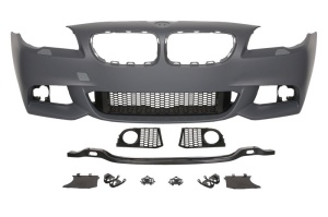 Bara Fata, pachet M, cu grilaje, cu locas lampa ceata, cu locas spalator faruri, grund potrivit BMW 5 F10, 5 F11 2009-2013