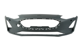 Bara protectie fata potrivita Ford FOCUS IV 2018-2021 - grunduita, cu gauri pentru spalator de faruri, 2 gauri pentru senzori de parcare, certificat CZ