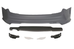 Bara protectie spate stanga potrivita Mercedes-Benz C-KLASA W204 Coupe / Sedan 2011-2013 - grunduita