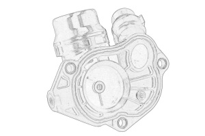Carcasa termostat potrivit BMW 3 (F30, F80), 3 (F31), 3 GRAN TURISMO (F34), 4 (F32, F82), 4 (F33, F83), 4 GRAN COUPE (F36), 5 (F10), 5 (F11), 5 GRAN TURISMO (F07), 6 (F12) 3.0-6.0 01.08- - Img 2