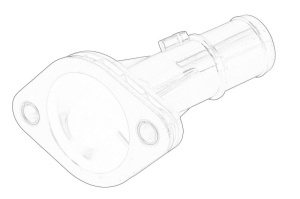 Carcasa termostat potrivit HYUNDAI ACCENT V, CRETA, ELANTRA IV, ELANTRA V, I20 ACTIVE, I20 I, I20 II, I30, I40 I, I40 I CW, IX20, IX35, TUCSON, VELOSTER; KIA CARENS III 1.4-1.6LPG 05.06- - Img 2