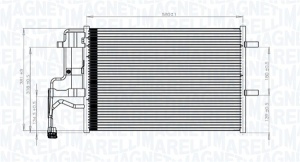 Condensator climatizare (cu uscator) potrivit MAZDA 3, 5 1.3-2.3 10.03-05.10 - Img 1