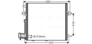 Condensator climatizare (cu uscator) potrivit MERCEDES G (W461), GL (X164), M (W164), R (W251, V251) 3.0-6.3 02.05-07.23 - Img 3
