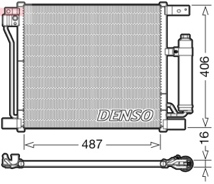 Condensator climatizare (cu uscator) potrivit NISSAN JUKE 1.5D/1.6 06.10-12.19 - Img 3