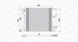 Condensator climatizare (cu uscator) potrivit NISSAN JUKE 1.6 06.10-12.19 - Img 1