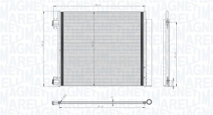 Condensator climatizare (cu uscator) potrivit NISSAN QASHQAI II, QASHQAI III, X-TRAIL III; RENAULT ESPACE V, KADJAR, KOLEOS II 1.2-2.0D 11.13- - Img 2