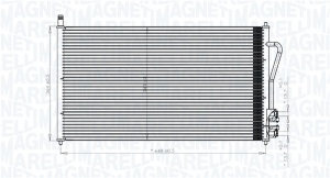 Condensator climatizare potrivit FORD FOCUS I, FOCUS I/KOMBI 1.4-2.0 10.98-03.05 - Img 1