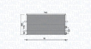 Condensator climatizare potrivit FORD TRANSIT, TRANSIT TOURNEO 2.2D-3.2D 04.06-12.14 - Img 2