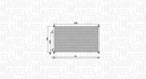 Condensator climatizare potrivit HONDA CIVIC VII 1.4-2.0 11.00-12.05 - Img 1