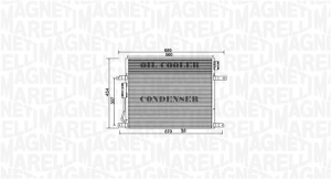 Condensator climatizare potrivit JEEP GRAND CHEROKEE II 2.7D/4.0/4.7 04.99-09.05 - Img 1