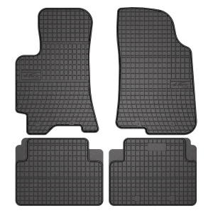 Covoras podea cauciuc FROGUM Rubber, 4 buc BASIC, fata/spate, set, culoare negru, potrivit DAEWOO LANOS 02.97-, Saloon / Van - Img 1
