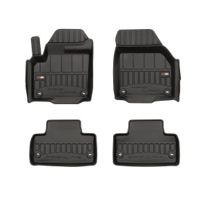 Covoras podea cauciuc FROGUM TPE, 4 buc proLine 3D, fata/spate, set, culoare negru, potrivit LAND ROVER RANGE ROVER EVOQUE 06.11-12.19, Crossover - Img 1