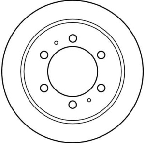 Disc frana Spate Dreapta/Stanga potrivit DAEWOO KORANDO, MUSSO, REXTON; SSANGYONG KORANDO, MUSSO, MUSSO SPORTS, REXTON / REXTON II 2.0-3.2 10.95- - Img 4