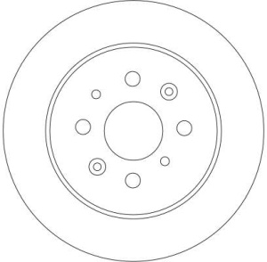 Disc frana Spate Dreapta/Stanga potrivit HONDA CIVIC VI, CIVIC VII; MG MG ZR, MG ZS 1.3H-2.5 06.95-10.05 - Img 4