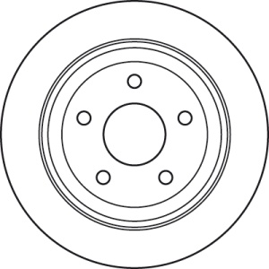 Disc frana Spate Dreapta/Stanga potrivit JEEP WRANGLER III 2.8D/3.6/3.8 04.07- - Img 4