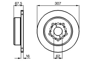 Disc frana Spate Dreapta/Stanga potrivit LEXUS GS, LS; NISSAN ELGRAND; TOYOTA CELSIOR, MARK II VIII, SUPRA 2.5-4.0 12.89- - Img 3