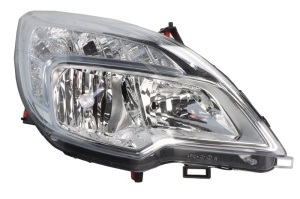 Far Dreapta (H1/H7, electric, cu motor, culoare insert: argintiu, culoare semnalizator: transparent) potrivit OPEL MERIVA B 2010-2014