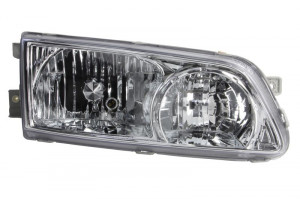 Far Dreapta (H1/H7, electric, fara motoras, culoare insertie: cromat, culoare semnalizator: transparent) potrivit HYUNDAI H-1, H-1 / STAREX