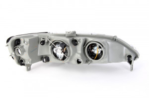 Far Dreapta (H1/H7, electric, fara motoras, culoare insertie: negru, culoare semnalizator: alb) potrivit HONDA ACCORD VI 01.00-12.03 - Img 2