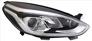 Far dreapta (H1/H7/LED, electric, cu motor, fara controler LED) potrivit FORD FIESTA VII 04.17-11.21 - Img 3