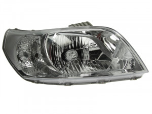 Far Dreapta (H4, electric, cu motor, culoare insertie: cromat, culoare semnalizator: transparent) potrivit CHEVROLET AVEO / KALOS - Img 3