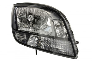 Far Dreapta (H4/PY21W/W5W, electric, cu motor, culoare insertie: cromat, culoare semnalizator: transparent) potrivit CHEVROLET ORLANDO