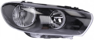 Far Dreapta (H7/H7, electric, cu motor, culoare insertie: negru) potrivit VW SCIROCCO III