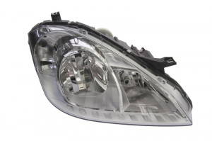 Far dreapta (H7, pneumatic, cu motoras, fundal cromat) MERCEDES Clasa A (W169) - Img 1