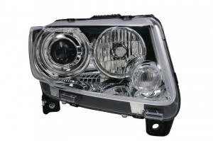 Far Dreapta (H9, electric, cu motor, culoare insertie: cromat) potrivit JEEP COMPASS, GRAND CHEROKEE IV - Img 1