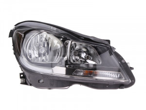 Far Dreapta (halogen, H7/H7/W5W, electric, cu motor, bec) potrivit MERCEDES C (C204), C T-MODEL (S204), C (W204) - Img 1