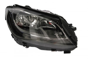 Far Dreapta (halogen, H7/PWY24W, electric, cu motor, bec) potrivit MERCEDES C (A205), C (C205), C T-MODEL (S205), C (W205) - Img 1