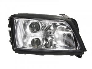 Far dreapta potrivit AUDI A6 - (H1/H3, electric, manual, fundal cromat)