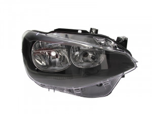 Far dreapta potrivit BMW Seria 1 (F20), Seria 1 (F21) dupa 2011 - (H7, reglaj electric, fundal argintiu, Semnalizator argintiu)