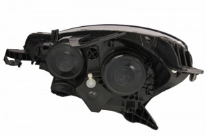 Far dreapta potrivit CITROEN DS3 2009-2014 - H1/H7, electric, cu motoras, fundal negru/cromat - Img 2
