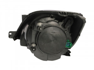 Far dreapta potrivit FORD FIESTA 2005-2008 - (H4, electric, cu motoras, fundal negru) - Img 2