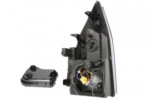 Far dreapta potrivit FORD TRANSIT 2006-2013 - (H4, electric, fundal cromat, fundal transparent) - Img 2