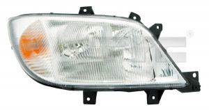 Far dreapta potrivit MERCEDES SPRINTER 2-T (901, 902), SPRINTER 3-T (903), SPRINTER 4-T (904), SPRINTER 5-T (905) - (H1/H7, reglaj electric, fundal argintiu)