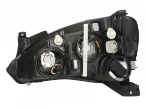 Far dreapta potrivit OPEL COMBO, CORSA 2000-2010 - (H7, reglaj electric, cu motoras, fundal cromat) - Img 2