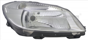Far dreapta potrivit SKODA FABIA II, ROOMSTER, ROOMSTER PRAKTIK dupa 2006 - (H4, electric, cu motoras, fundal transparent)