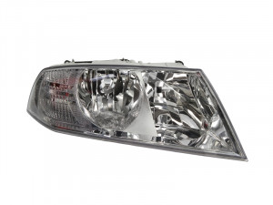 Far dreapta potrivit SKODA OCTAVIA 2004-2008 - (H1/H7, reglaj electric, cu motoras, fundal cromat)