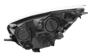 Far fata Dreapta (H1/H7, electric, cu motor, culoare insert: cromat, culoare semnalizator: transparent) potrivit KIA VENGA - Img 2