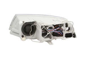 Far fata Dreapta (H1/H7, electric, cu motor, culoare insert: negru) potrivit SKODA OCTAVIA II - Img 2