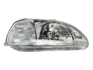 Far fata Dreapta (H4, electric, fara motoras, Versiunea 3D) potrivit HONDA CIVIC VI 09.94-02.01 - Img 1