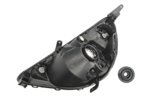 Far fata Dreapta (H4/W21/WY21W, electric, fara motoras, culoare insert: negru) potrivit HONDA JAZZ II - Img 2