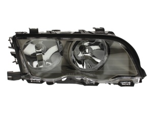 Far fata Dreapta (H7, electric, cu motor, culoare insert: cromat) potrivit BMW 3 (E46) - Img 1