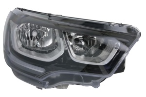 Far fata Dreapta (H7/H7, electric, cu motor, culoare insert: negru) potrivit CITROEN C4 II - Img 1