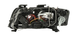 Far fata Dreapta (H7/H7, electric, fara motoras, culoare insert: cromat, culoare semnalizator: transparent) potrivit AUDI A6 C5, ALLROAD C5 2001-2004 - Img 2